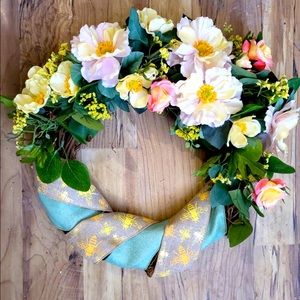 Summer Bee Wreath